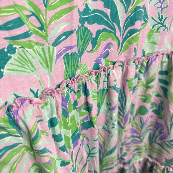 Lilly Pulitzer Lorina Swing Dress Purple Iris On The Chase Size XL 100% Cotton - Picture 6 of 8